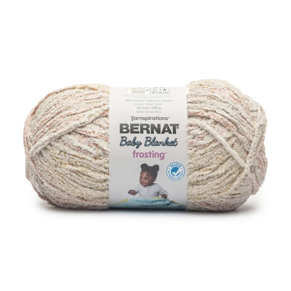 Bernat Baby Blanket Frosting Chenillewolle 300g Seaside samtweich