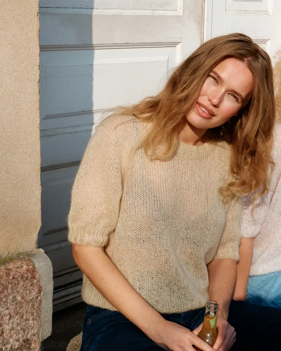 Knitting for Olive Mollie Tee Strickanleitung deutsch Top-down-Tee