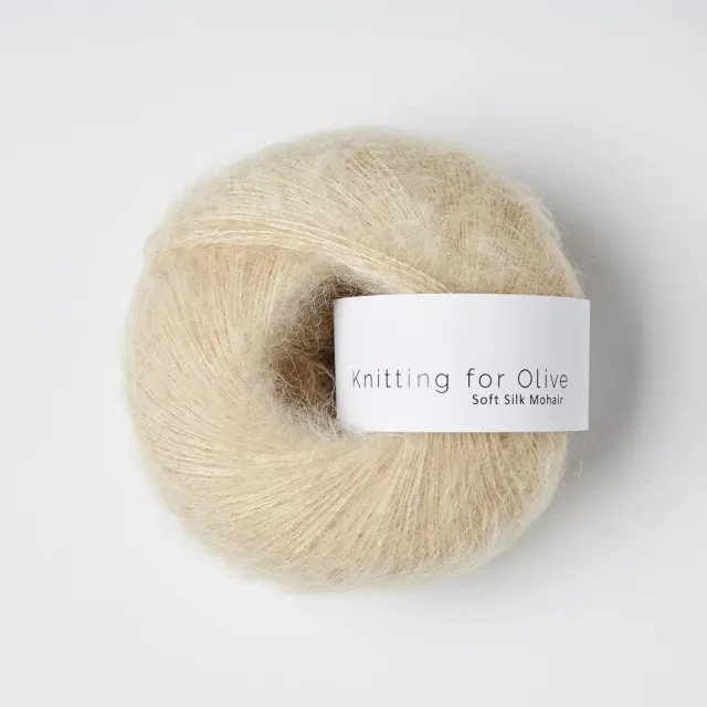 Knitting for Olive Soft Silk Mohair Strickgarn Wheat Beige 25g