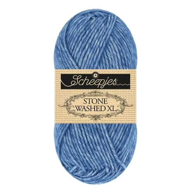 Scheepjes Stone Washed XL 886 Garn Lazurit 50g Baumwolle