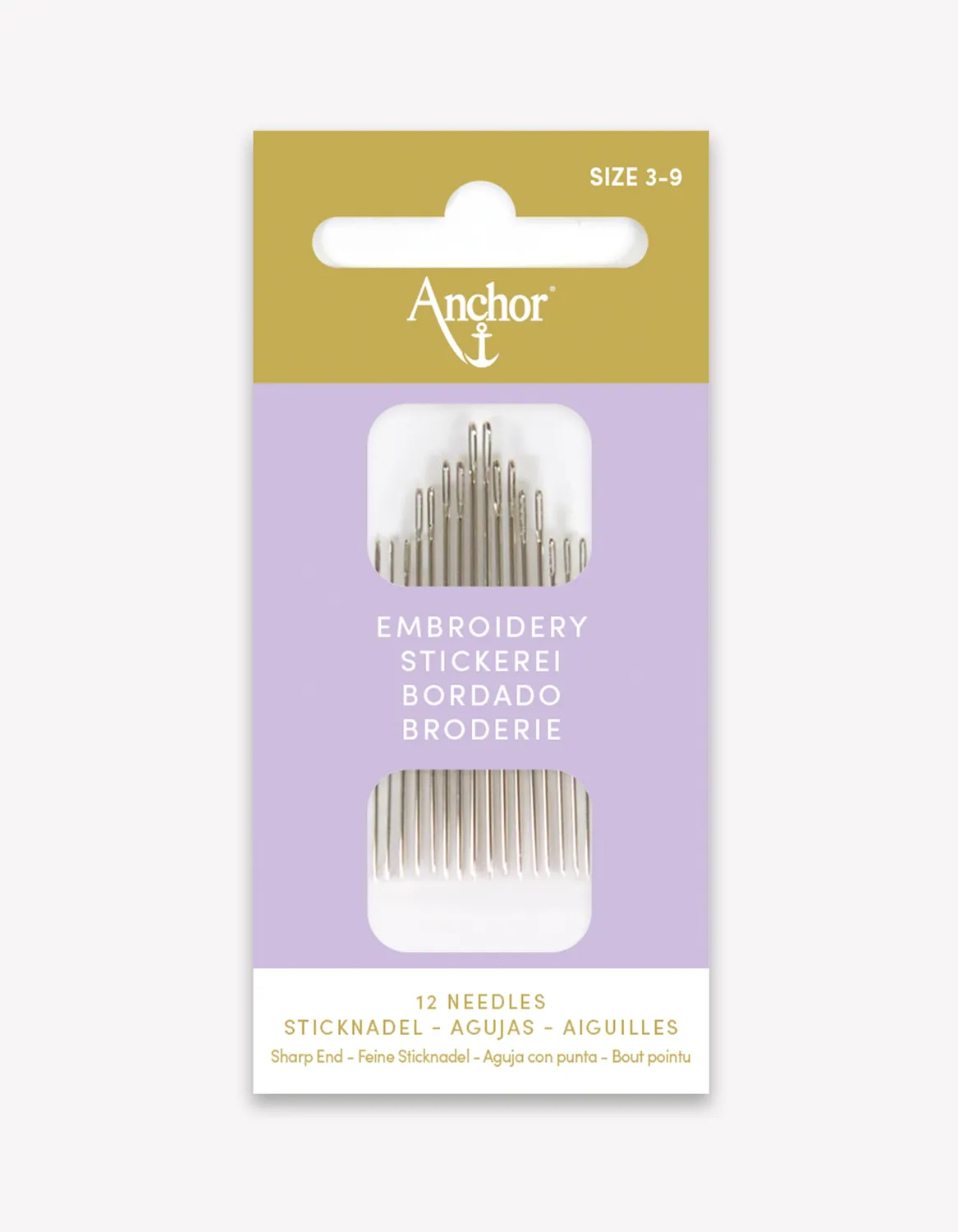 Anchor Sticknadeln Größe 3-9 16 Stück