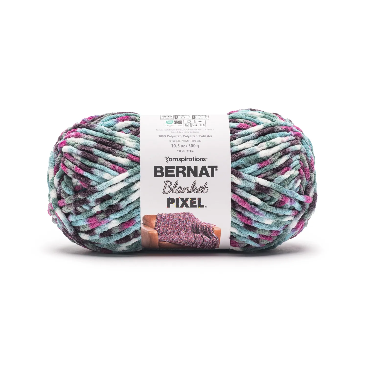 Bernat Blanket Pixel Garn 300g bunter Farbwechsel