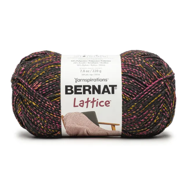 Bernat Lattice Garn 220g Effektgarn bunte Farben Polyester