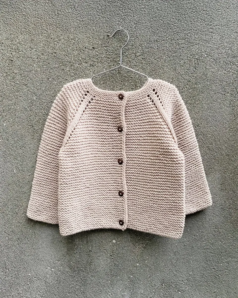 Knitting for Olive Garter Cardigan Strickanleitung Top-down