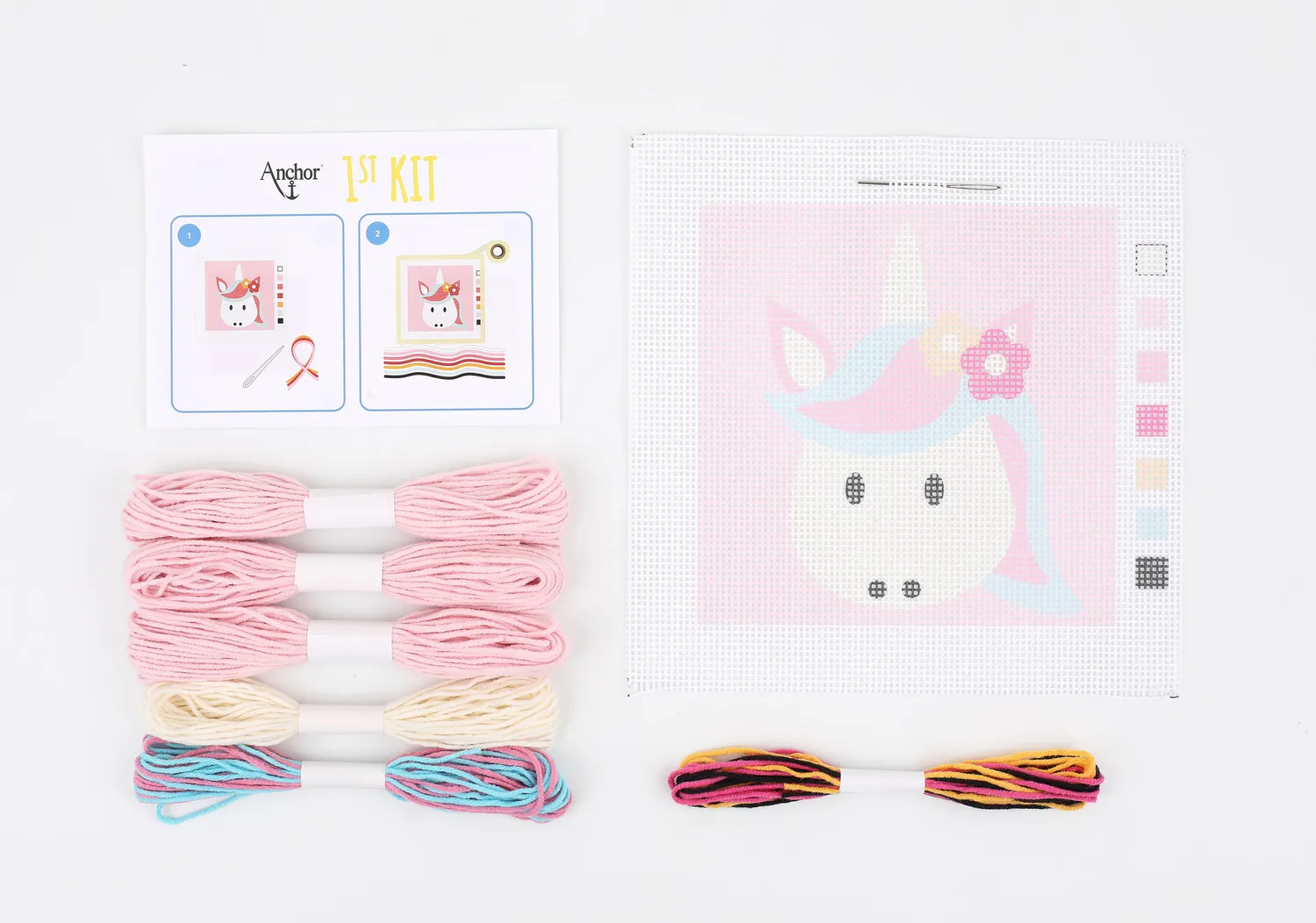 Anchor 1st Kit Magic Unicorn Gobelin-Set 15x15 Anfänger