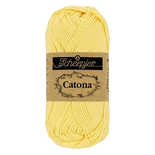 Scheepjes Catona Häkelgarn 50g 403 Gelb lemonade