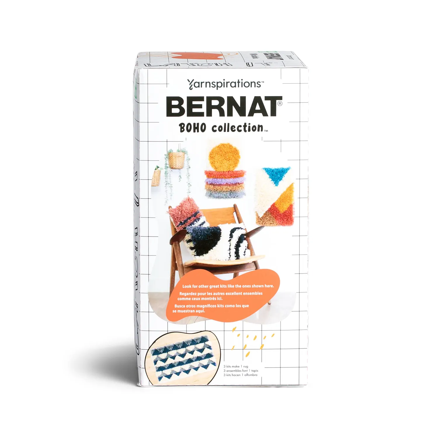 Bernat Latch It Kit Boho Knüpfset Teppichbild