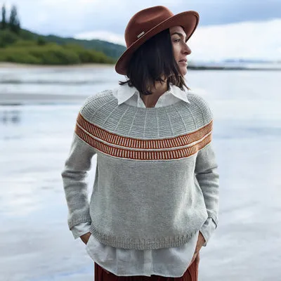 Rosy Green Wool Precious Memory Strickanleitung Pullover PDF Hebemaschen