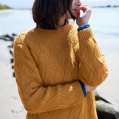 Rosy Green Wool Moments in Nature Sweater Pattern English
