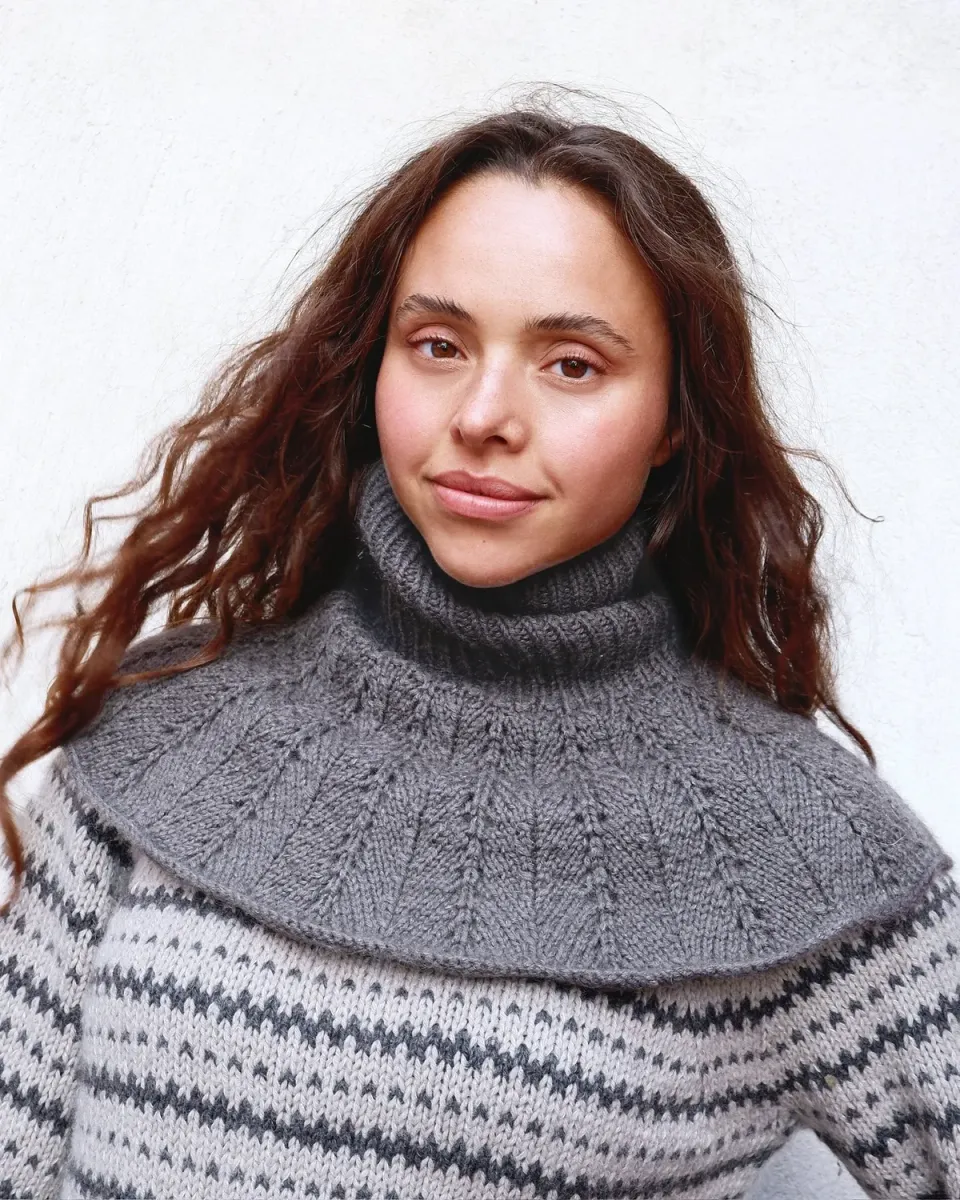 Knitting for Olive Fern Collar Strickanleitung Deutsch Loop