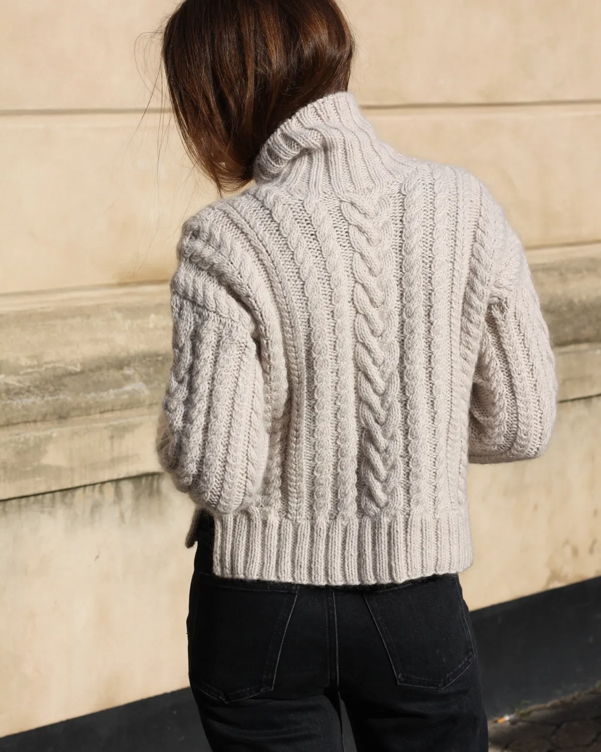 Knitting for Olive Chunky Cable Sweater Anleitung Zopfmuster