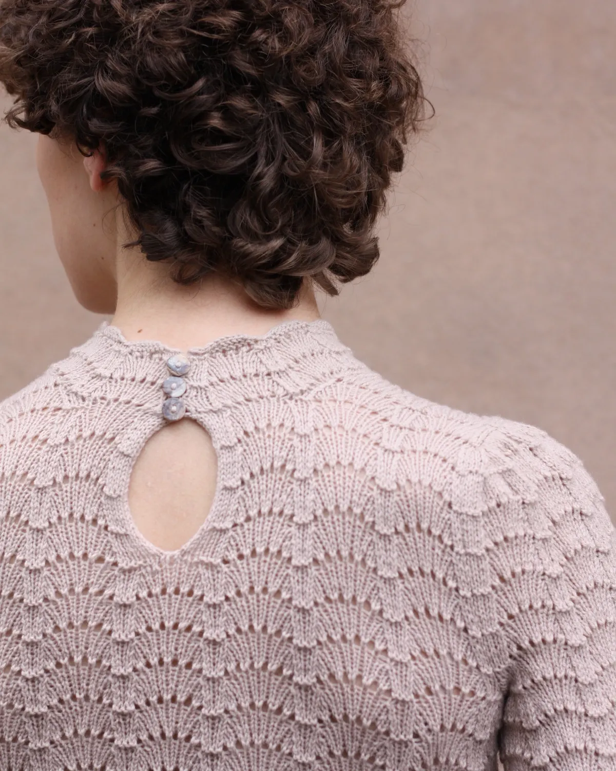 Knitting for Olive Barbroe Blouse Strickanleitung Deutsch Lochmuster