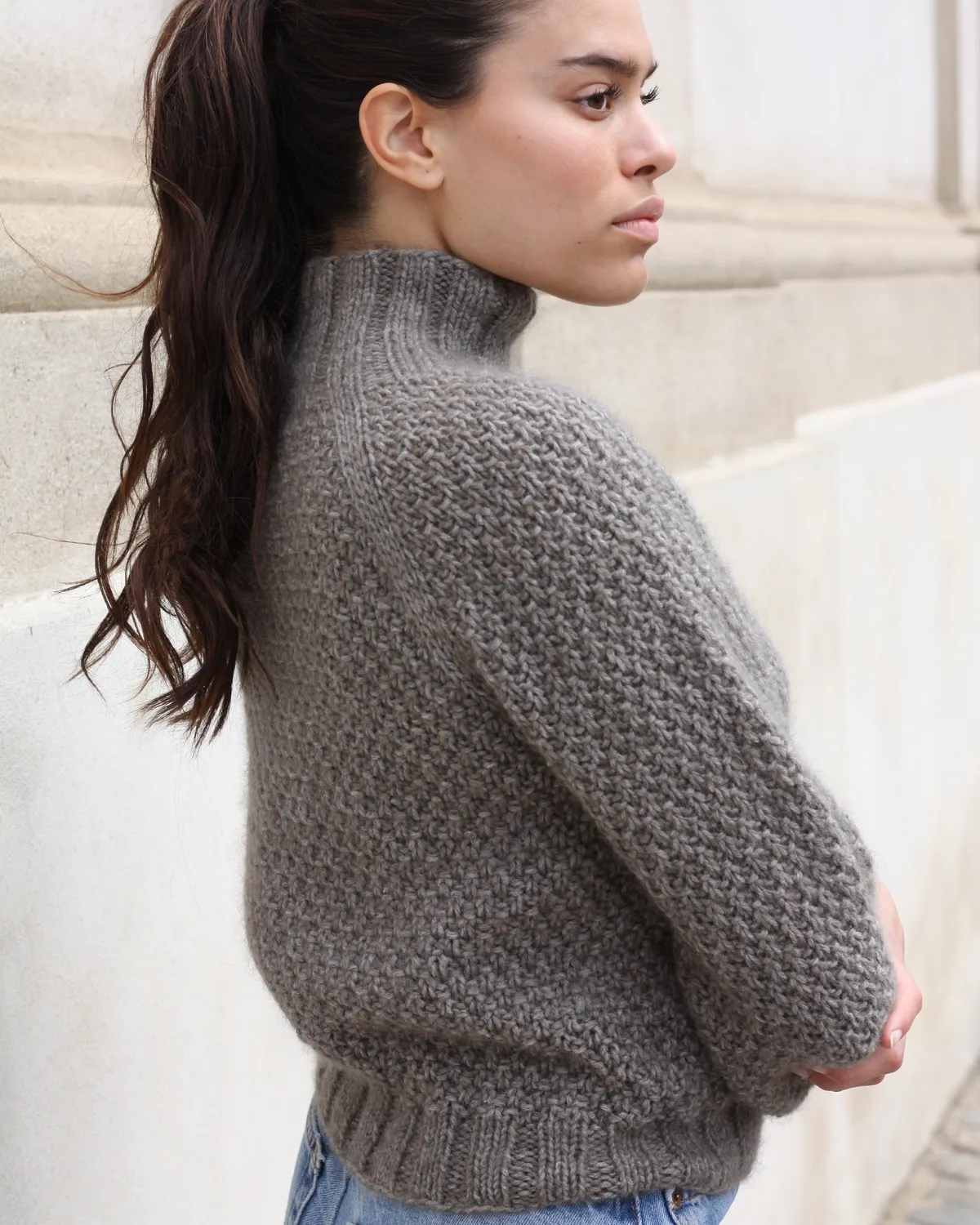 Knitting for Olive Truffle Sweater Strickanleitung deutsch