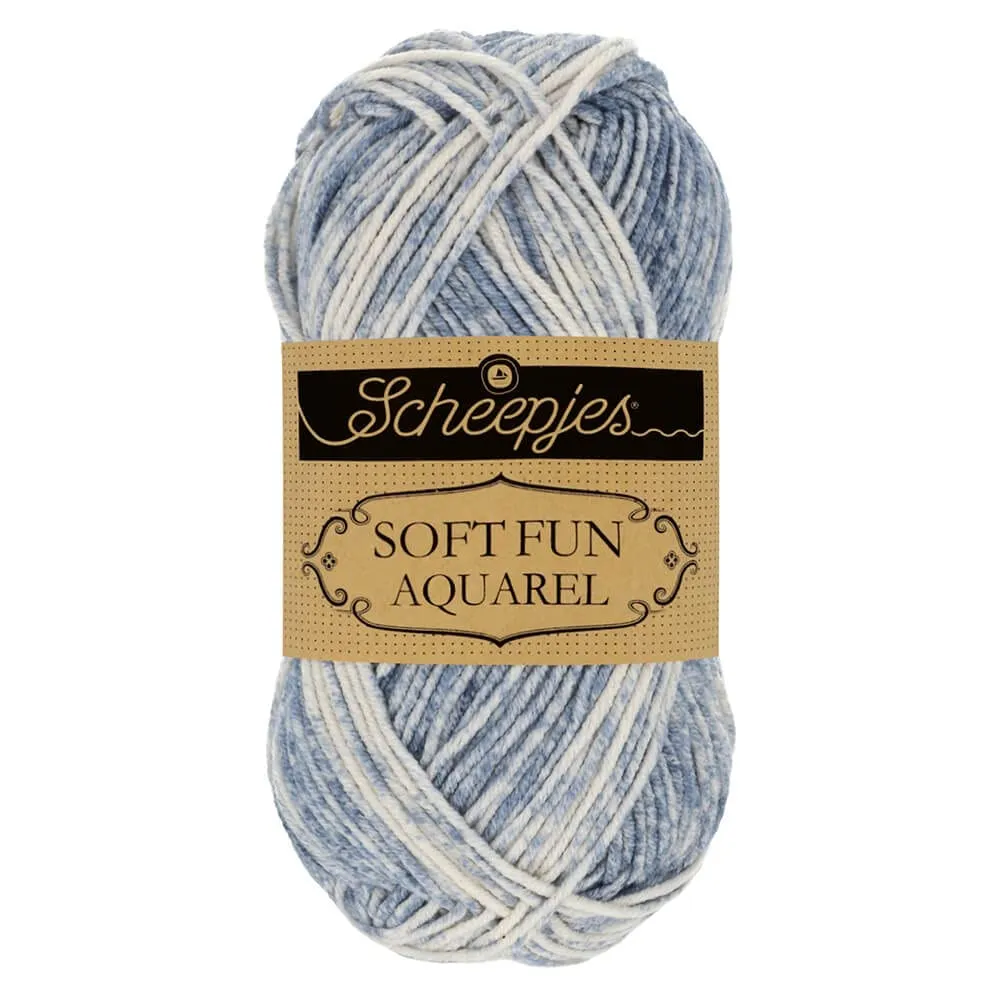 Scheepjes Softfun Aquarel 804 Cloudescape Garn 1x50g grau