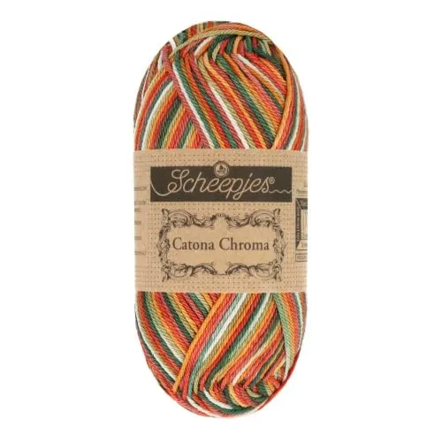 Scheepjes Catona Chroma 027 Autumn Garn 50g Baumwolle
