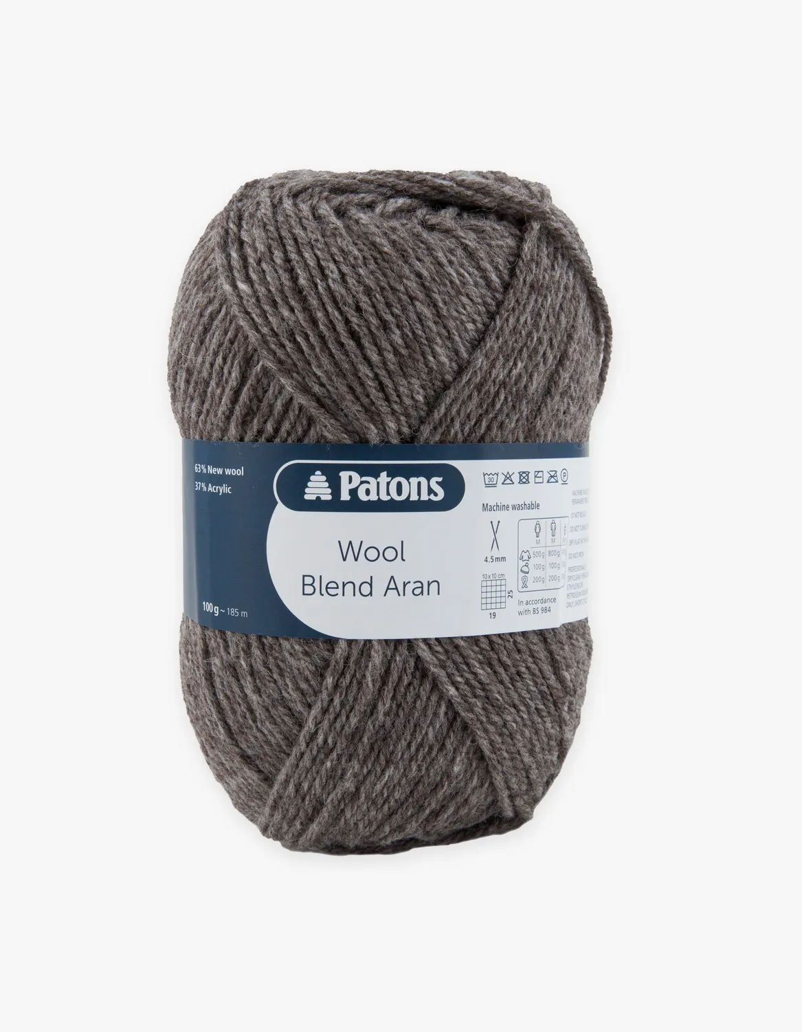 Patons Wool Blend Aran Wolle 100g 185m Tweed