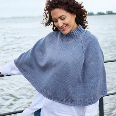 Rosy Green Wool Ingatan Strickanleitung Poncho Zopf