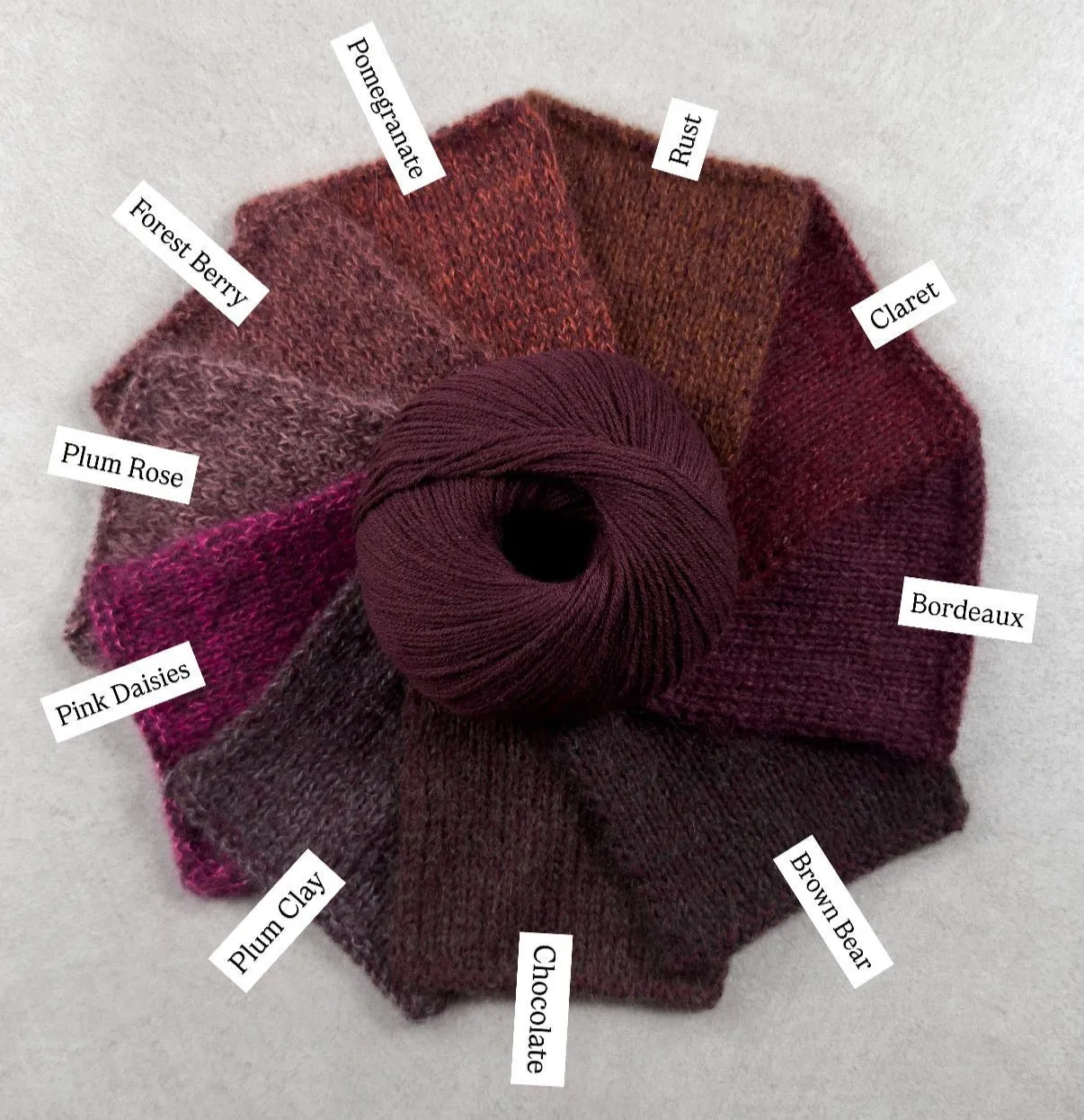 Knitting for Olive Merino Wolle Bordeaux 50 g Dunkelrot