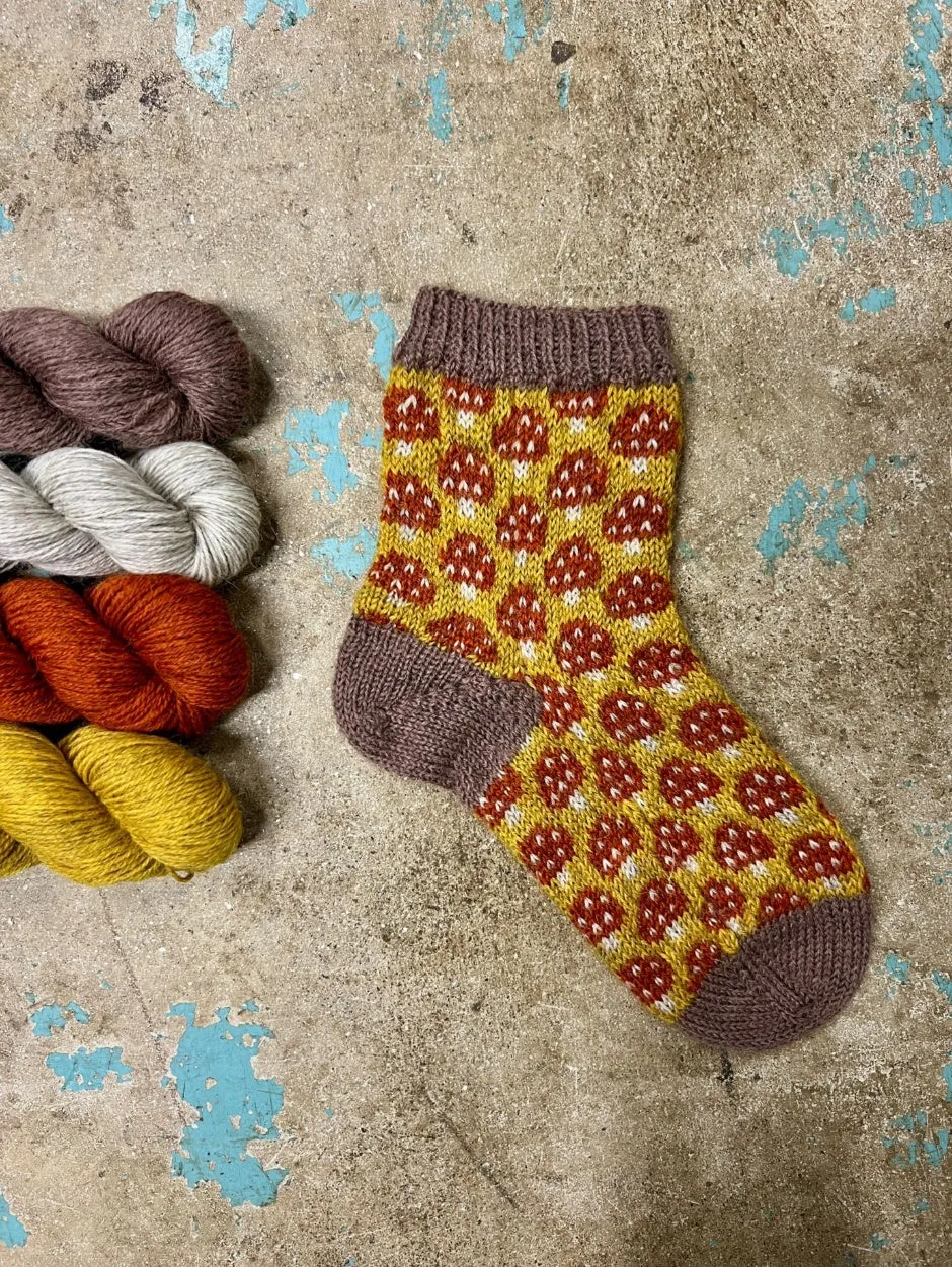 John Arbon Magical Mycelium Socken-Strickset Drumble Gr.1 strapazierfähig