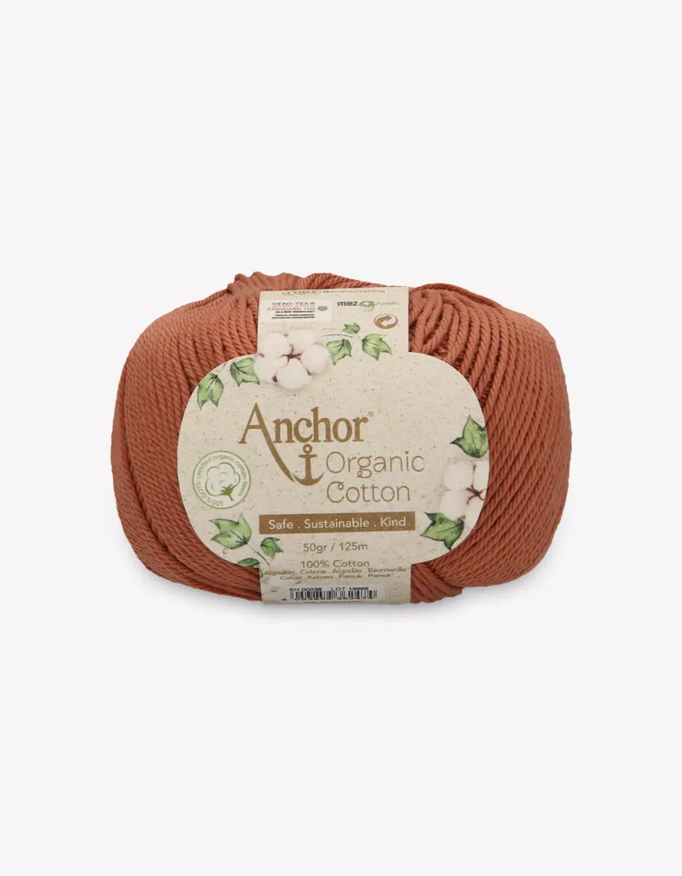 Anchor Organic Cotton Baumwollgarn 50g matt natur