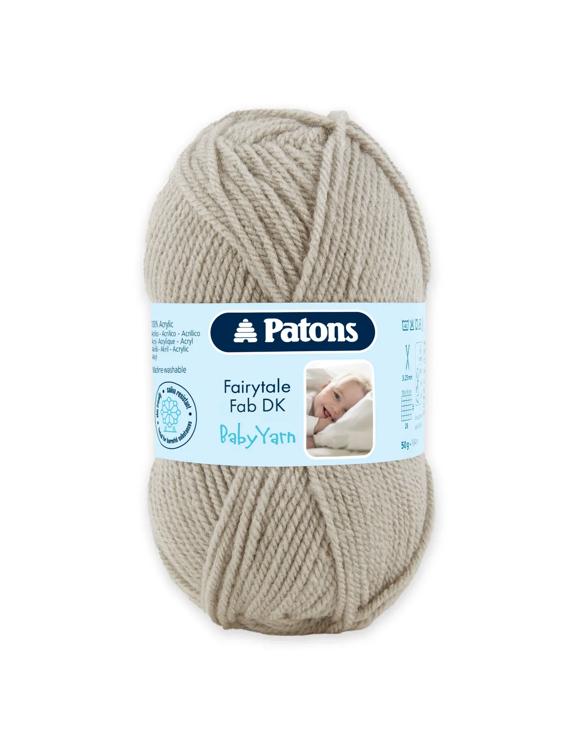 Patons Fairytale Fab DK Babywolle 50g pastell