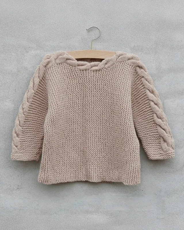 Knitting for Olive Tuva Sweater Strickanleitung 1-8 Jahre kraus