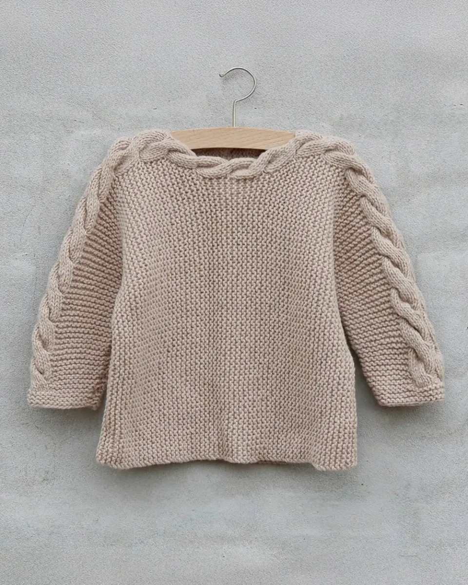 Knitting for Olive Tuva Sweater Strickanleitung 1-8 Jahre kraus