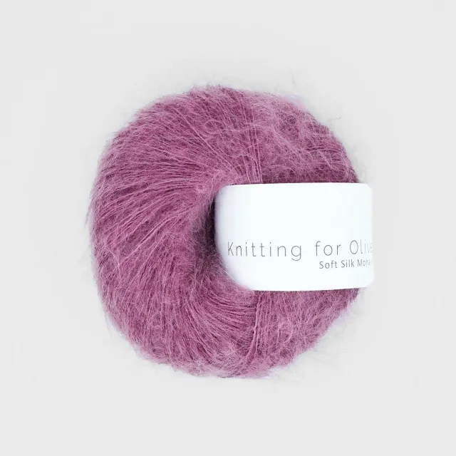 Knitting for Olive Soft Silk Mohair Garn Blackberry Ice 25 g