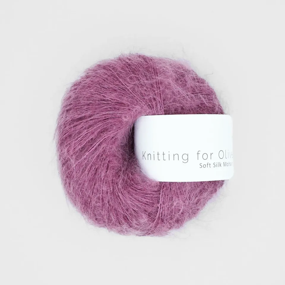 Knitting for Olive Soft Silk Mohair Garn Blackberry Ice 25 g
