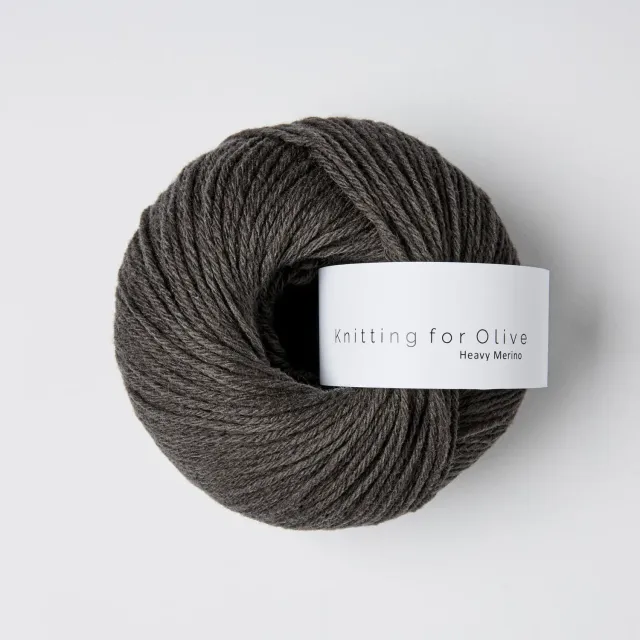 Knitting for Olive Heavy Merino Wolle Dark Moose dunkelbraun
