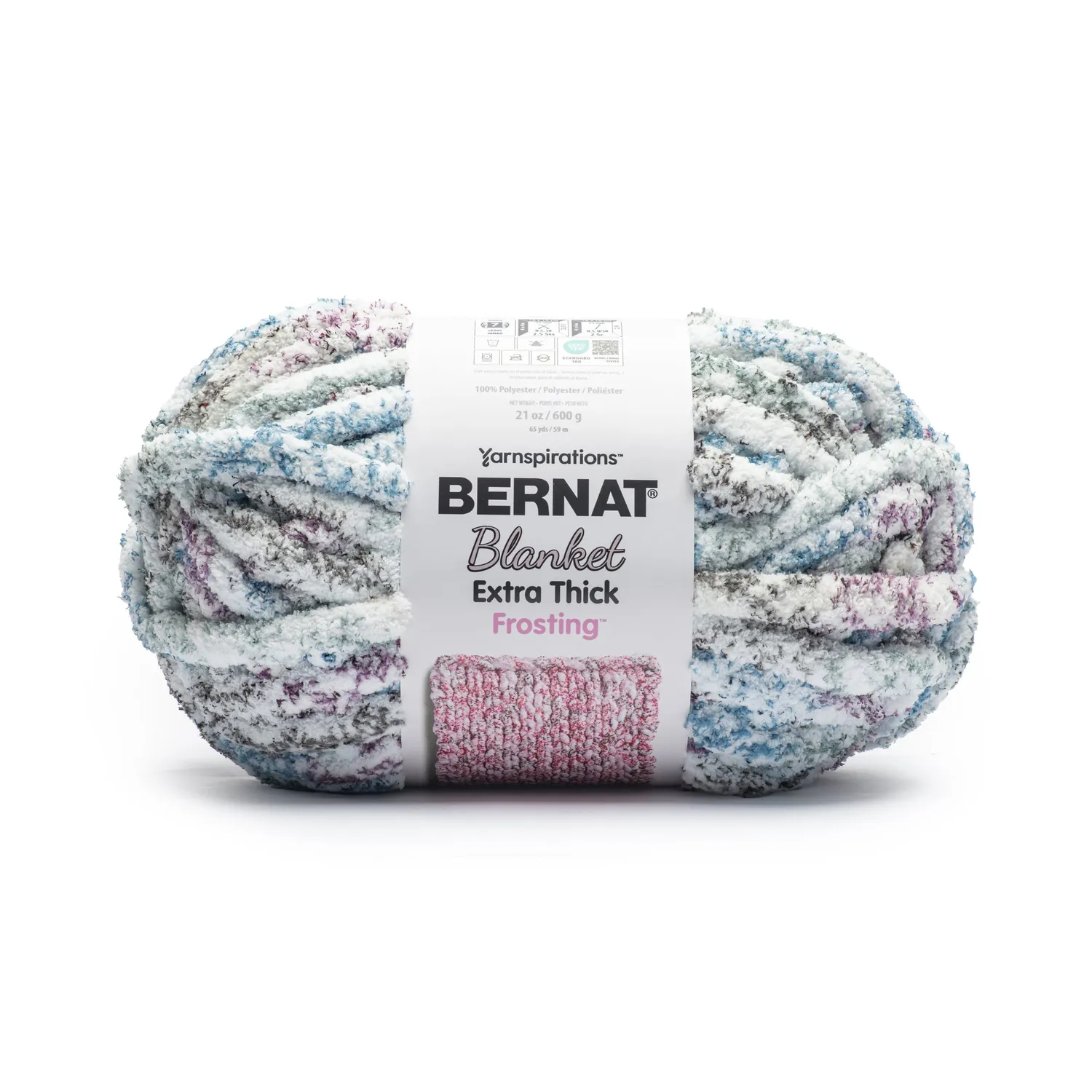 Bernat Blanket Extra Thick Frosting Chenillegarn 600g Sprenkel