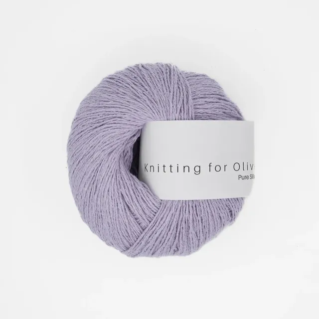 Knitting for Olive Pure Silk Seidengarn Unicorn Purple pastell