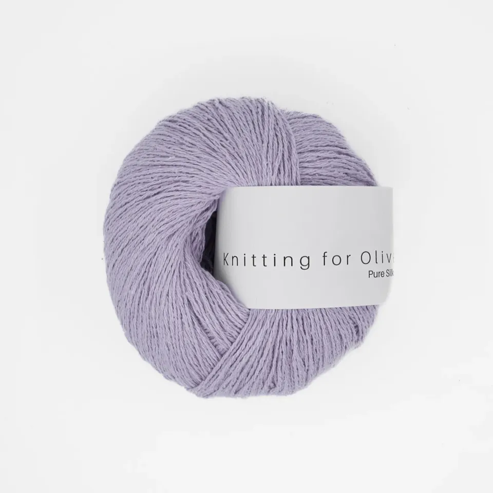 Knitting for Olive Pure Silk Seidengarn Unicorn Purple pastell