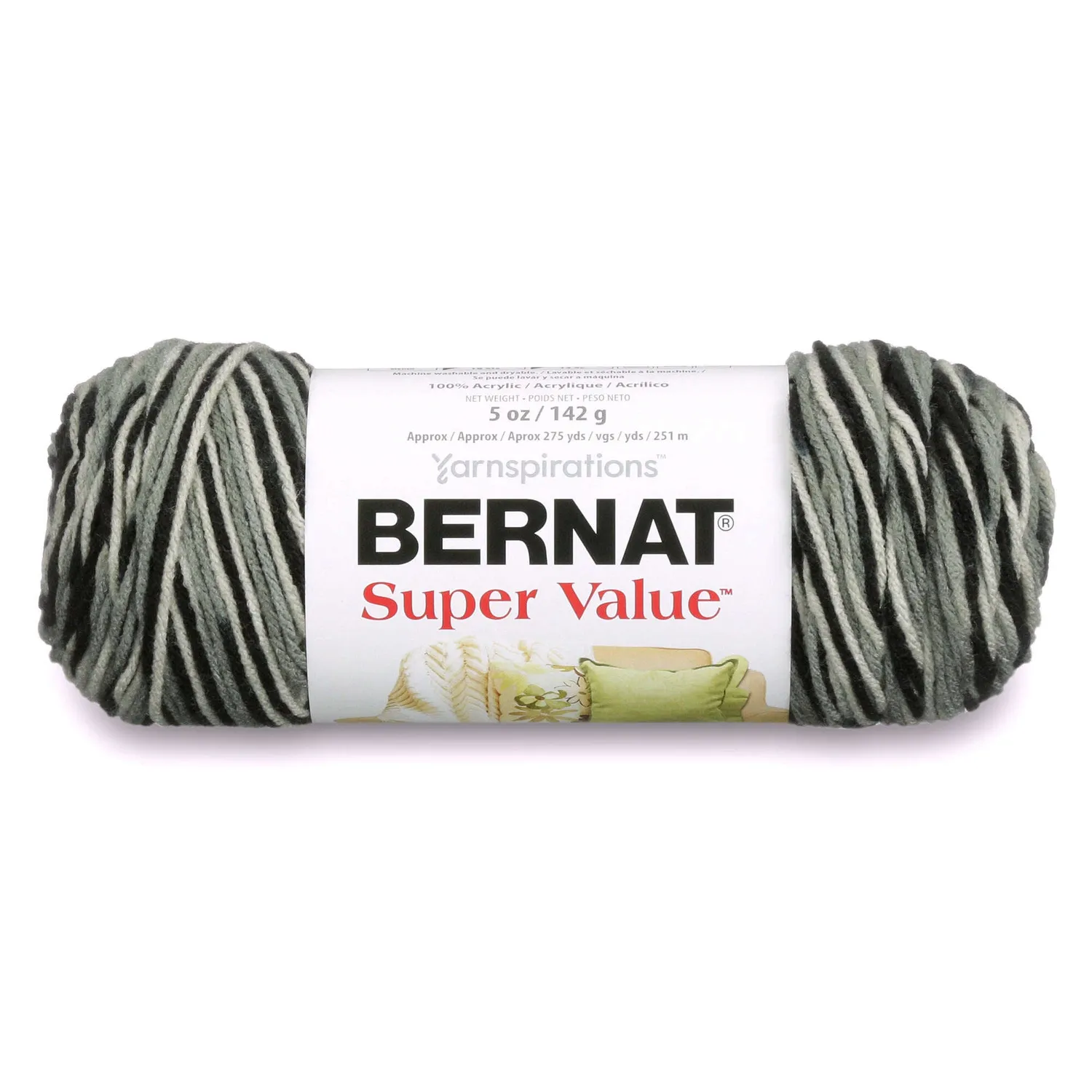 Bernat Super Value Variegates Wolle Twinkle Ombre