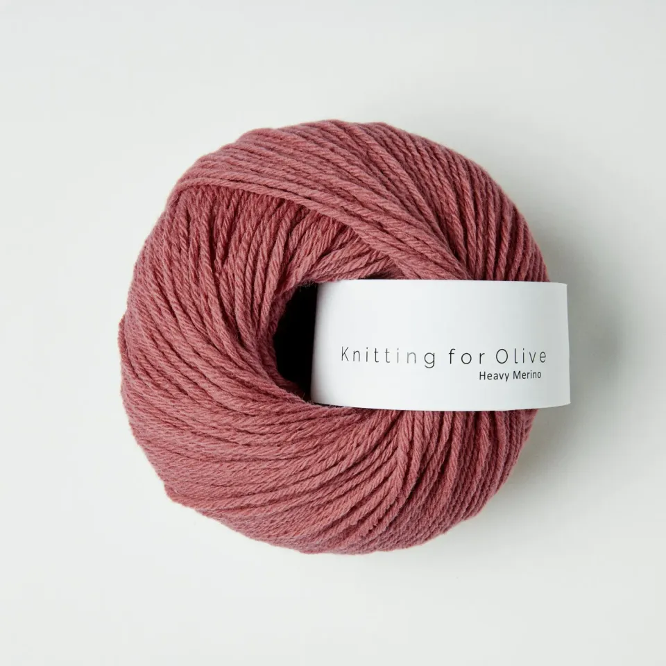 Knitting for Olive Heavy Merino Wolle Plum Rose 50g warm