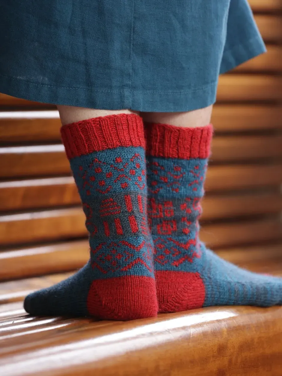 John Arbon Pic'n'Vic Socken Strickkit Exmoor Sock