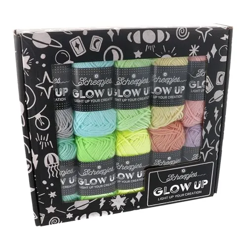 Scheepjes Glow Up Farbpack 10x25g Leuchtgarn leuchtend