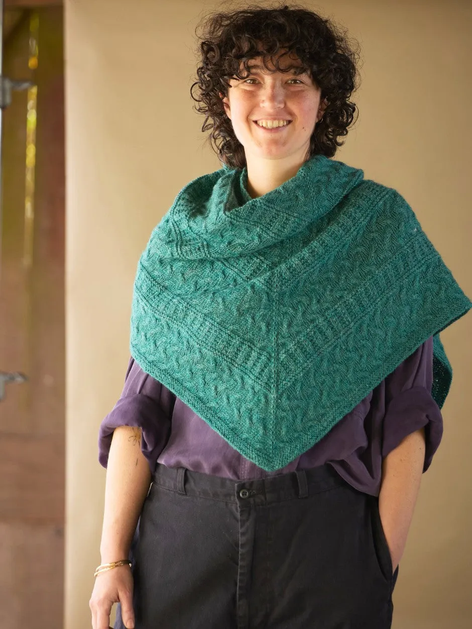 John Arbon Seafarer Dunas Shawl Strickkit Siren Tuch