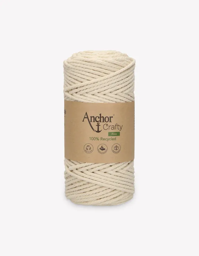 Anchor Crafty Fine Makrameegarn 250g 3mm recycelt