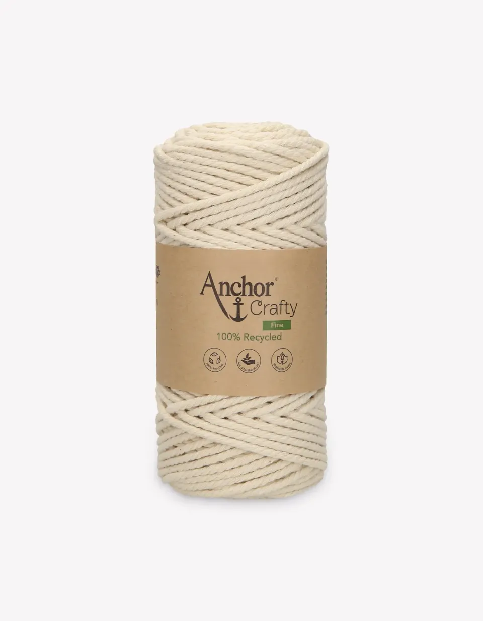 Anchor Crafty Fine Makrameegarn 250g 3mm recycelt