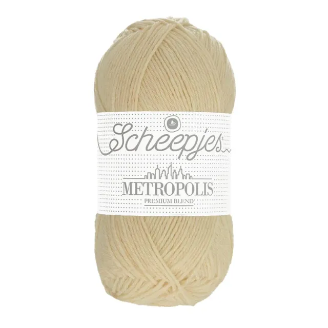 Scheepjes Metropolis 030 Toulouse Garn 50g creme Merino