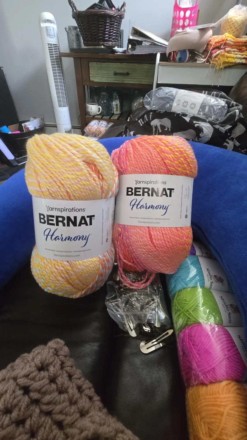 Bernat Harmony Farbverlaufswolle 250g bunter Marl-Effekt