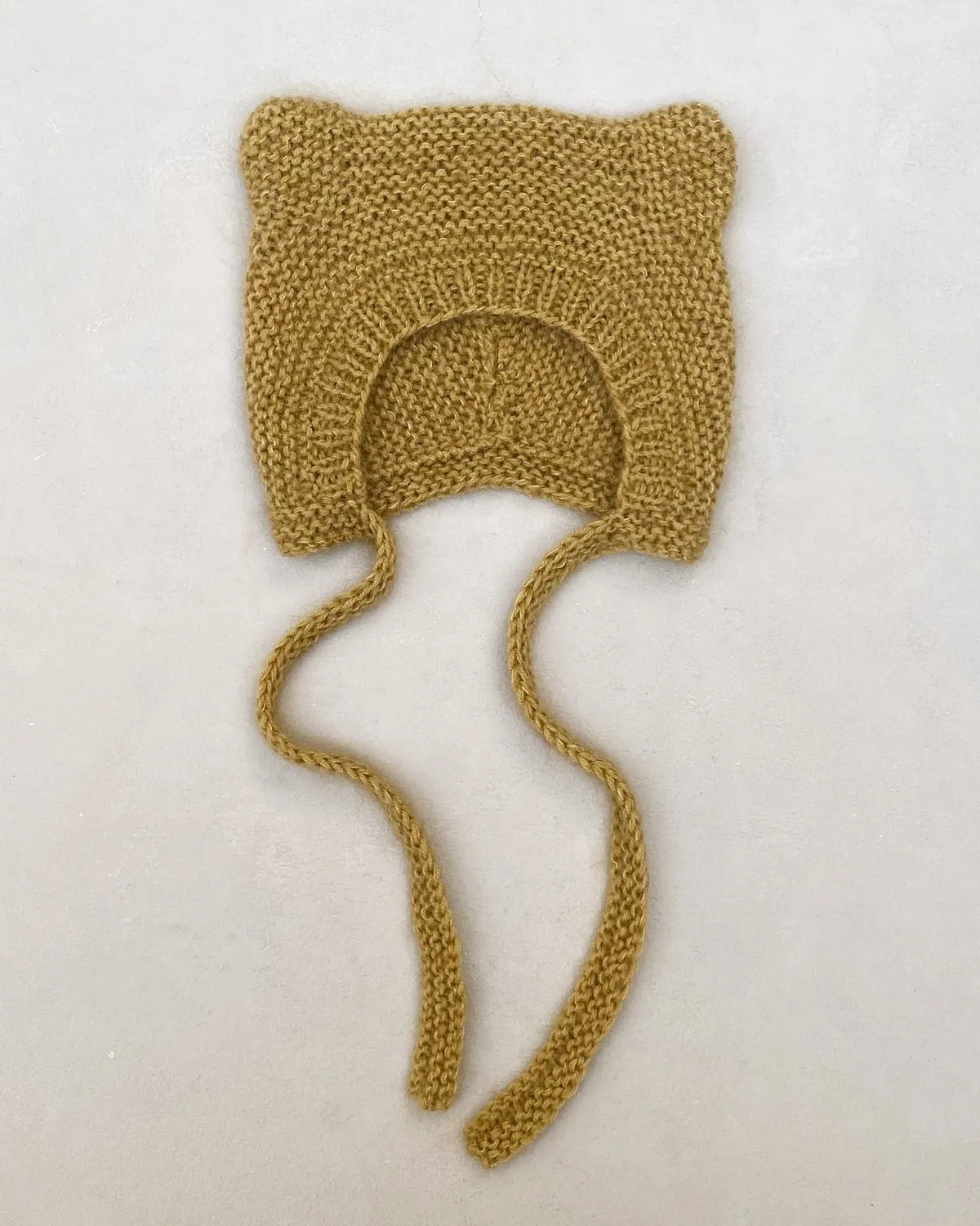 Knitting for Olive Rail Bear Bonnet Anleitung Bärenmütze Baby