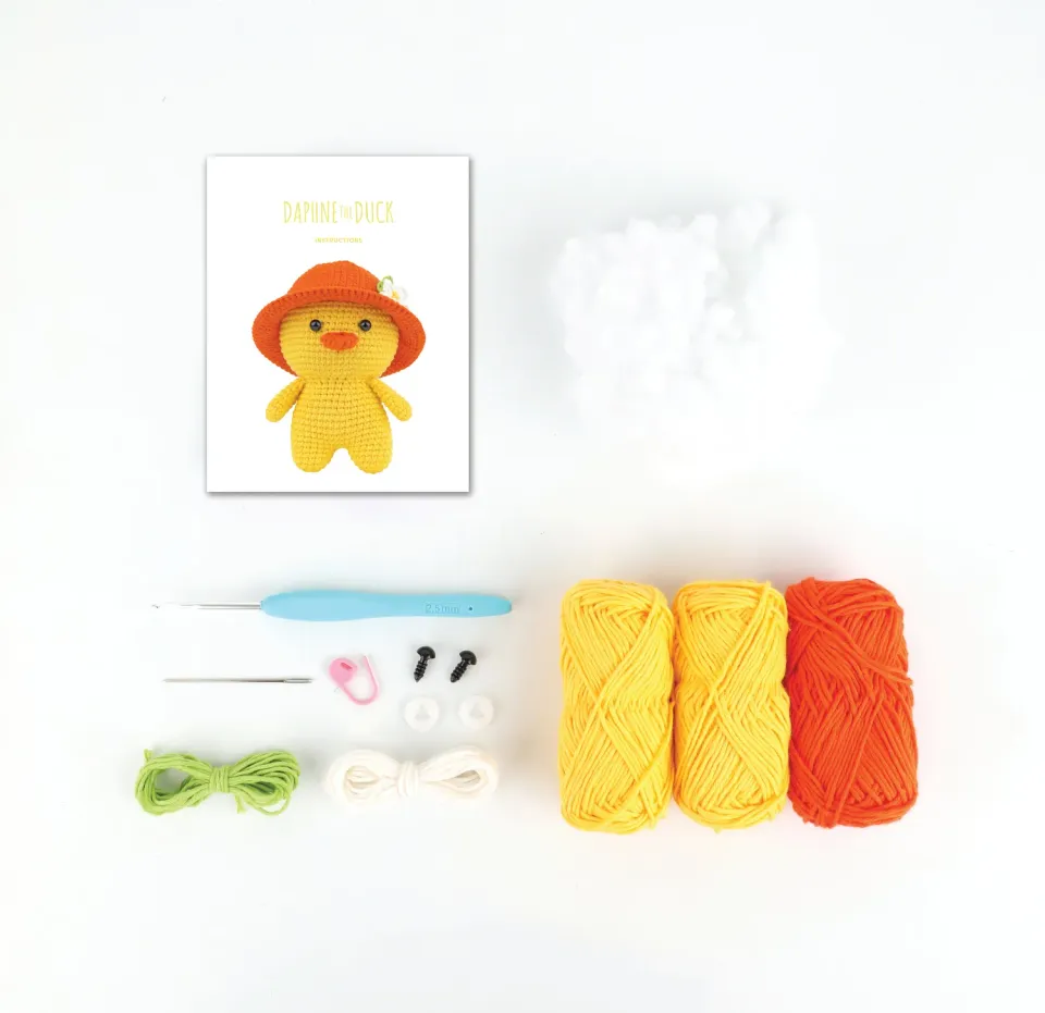 Anchor Daphne Ente Amigurumi Häkelset mit Haken