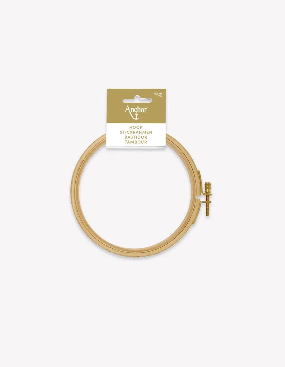 Anchor Stickrahmen Buche 12,5 cm rund