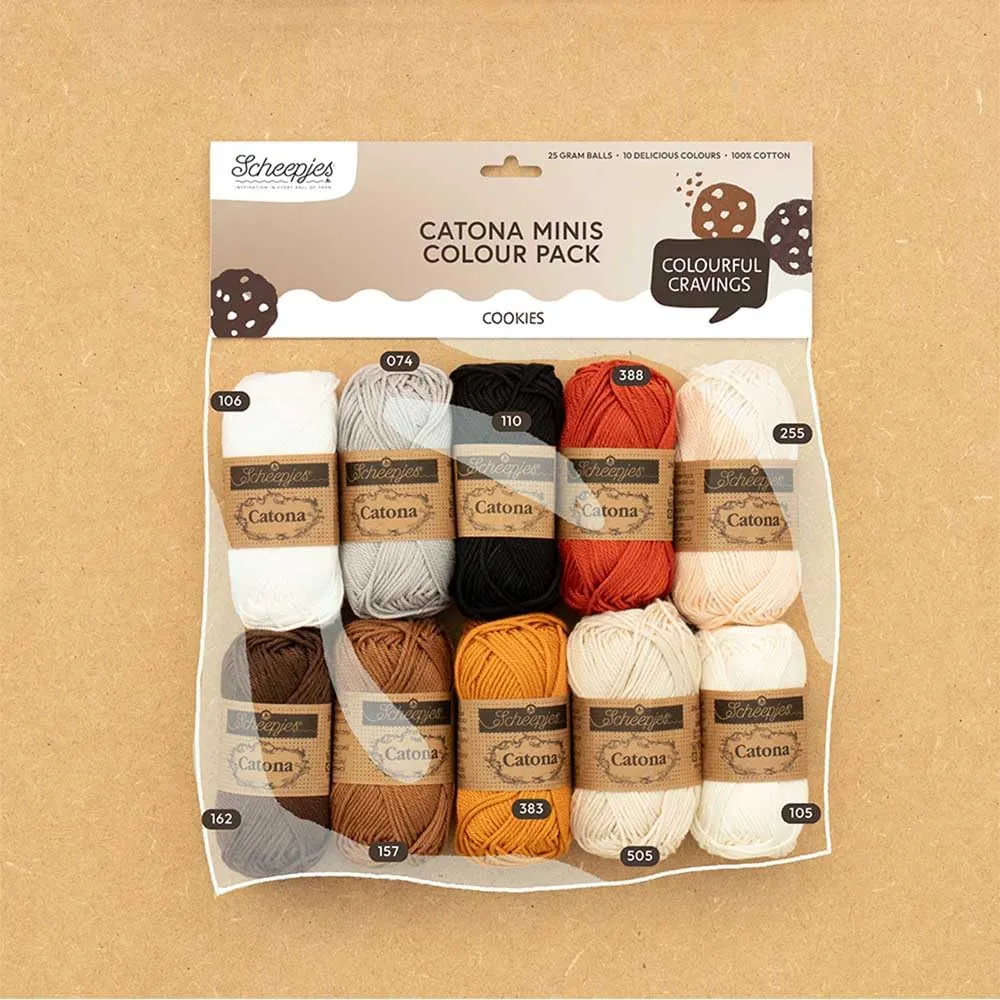 Scheepjes Catona Farbpaket Cookies Baumwollgarn 10x25g