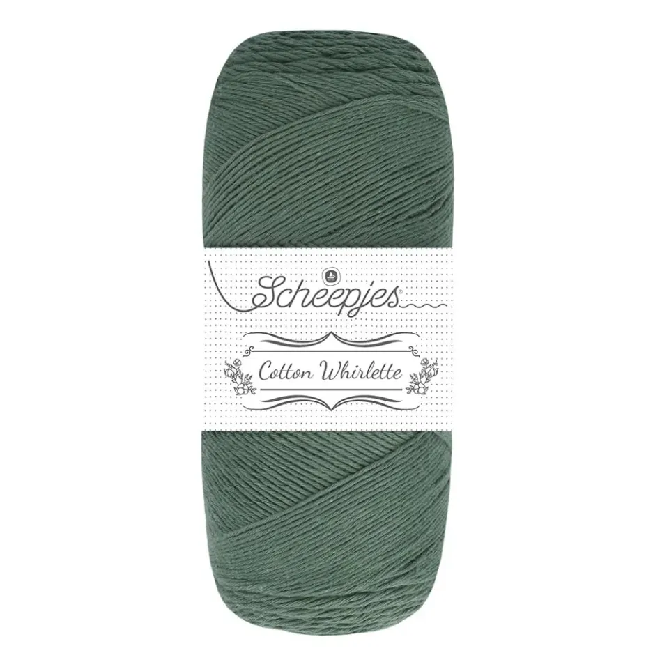 Scheepjes Cotton Whirlette 805 Salatgrün Garn 100g Baumwolle