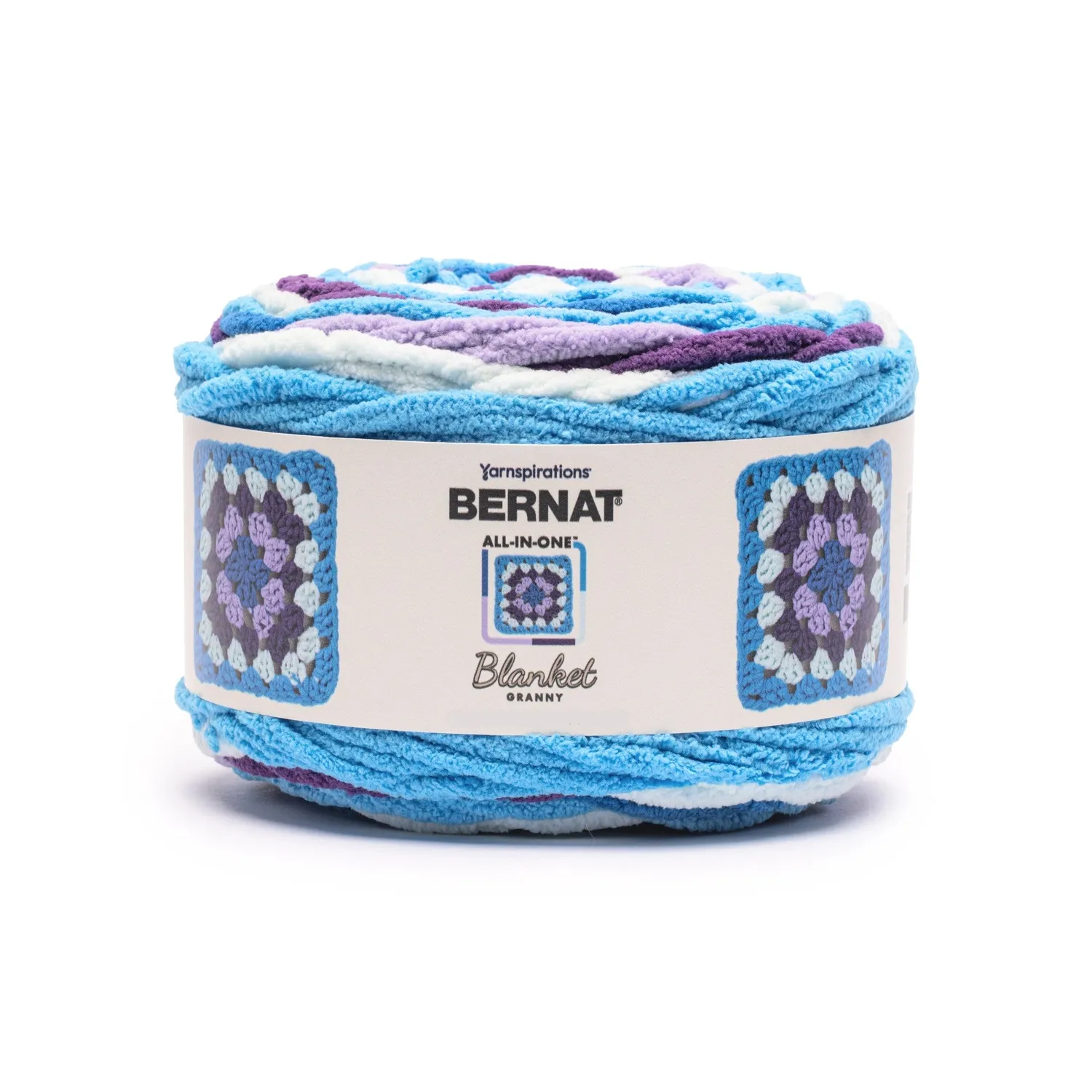 Bernat All In One Blanket Granny Chenillegarn Farbwechsel