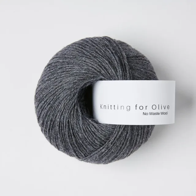 Knitting for Olive No Waste Wool Wolle Thunder Cloud grau