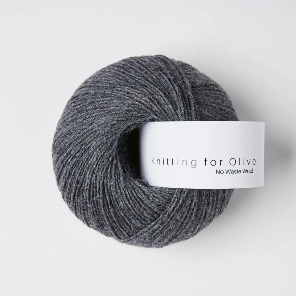 Knitting for Olive No Waste Wool Wolle Thunder Cloud grau